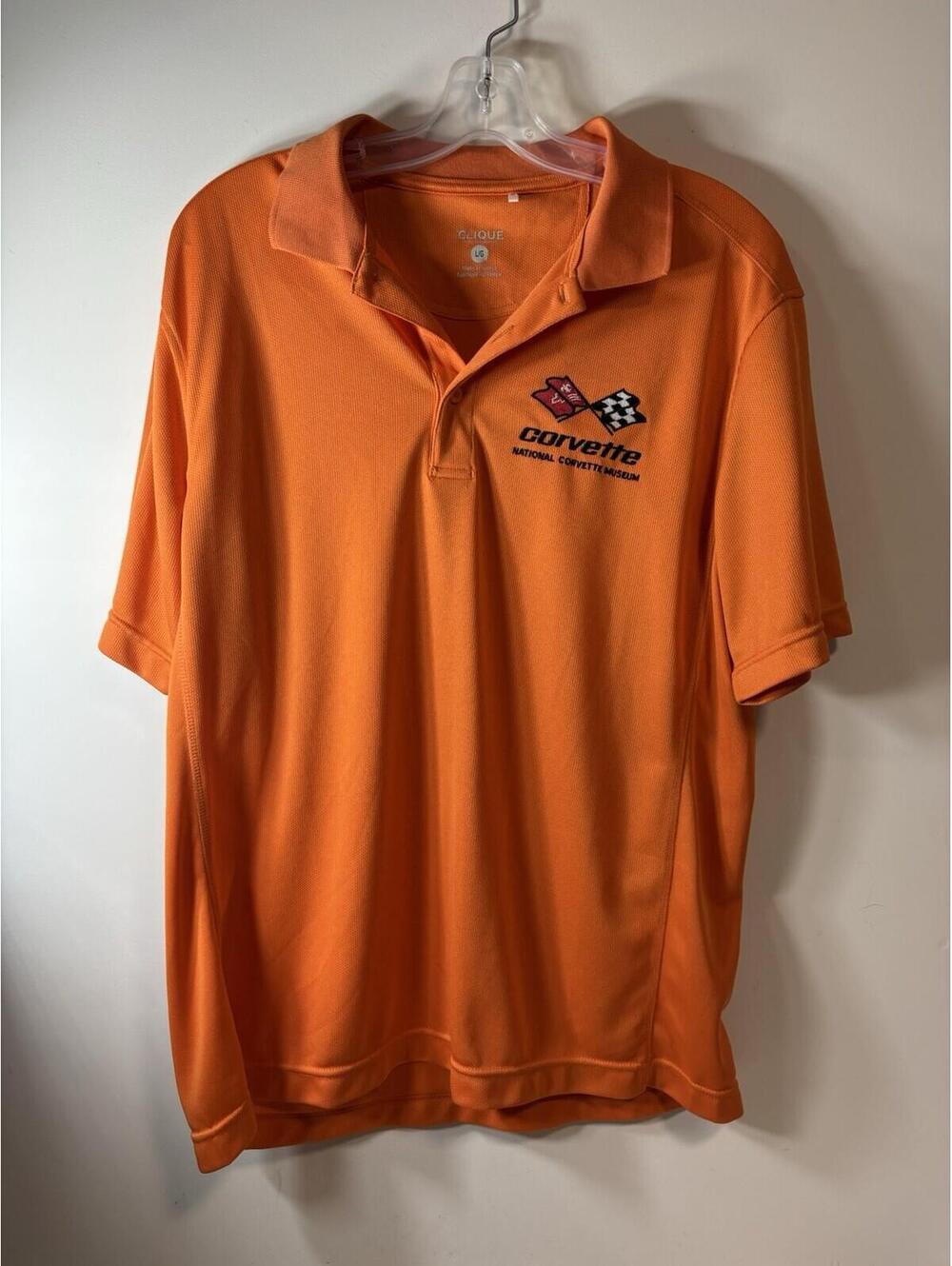 National Corvette Museum Polo Shirt. Chevy Corvette Logo. Men’s Size Large